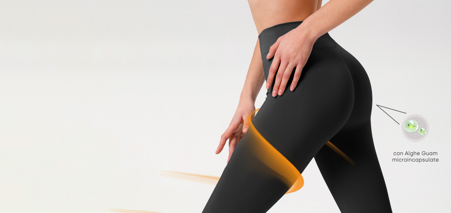 Leggings snellenti e anticellulite con Alghe Marine Guam e i benefici dei F.I.R.