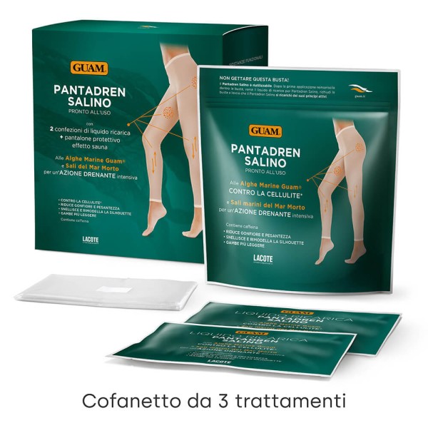 Pantadren Salino + 2 buste liquido ricarica + pantalone effetto sauna