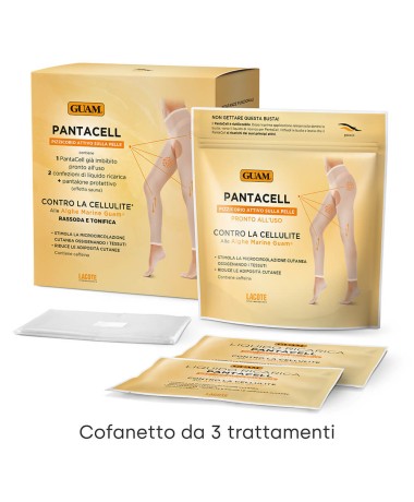 PantaCell 3 trattamenti + Pantalone Sauna scatola, confezione apri e chiudi e pantalone effetto sauna