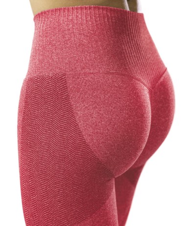 Leggings Power Fit Rosso Rubino retro