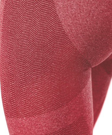 Leggings Power Fit Rosso Rubino trama tessuto