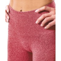 Legginsg Power Fit Rosso Rubino fascione a vita alta