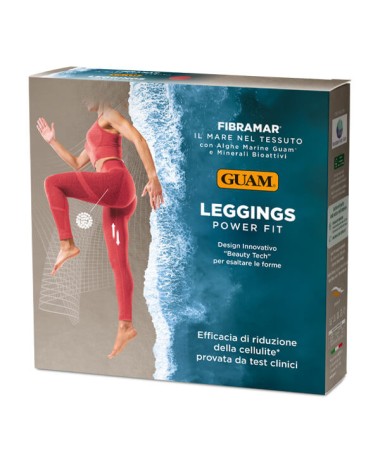 Leggings Power Fit Rosso Rubino confezione
