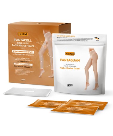 PantaCell Cellulite Radicata e Ostinata 3 trattamenti  scatola, confezione apri e chiudi, pantalone protettivo e ricariche