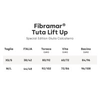 Guam Fibramar Tuta Lift Up Special Edition Giulia Calcaterra Tabella Taglie