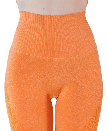 Leggings Power Fit Arancione Fascia Alta