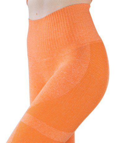 Leggings Power Fit Arancione Fianco
