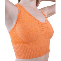 Top Power Fit Arancione Fianco