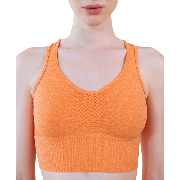 Top Power Fit Arancione fronte