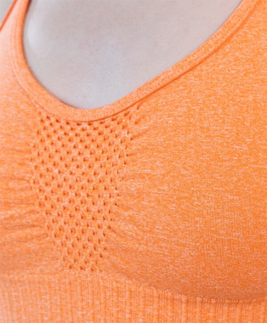 Top Power Fit Arancione Dettagli