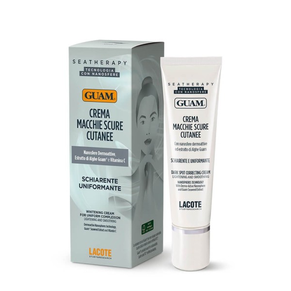 Seatherapy Crema Macchie Scure Cutanee schiarente e uniformante confezione e tubo