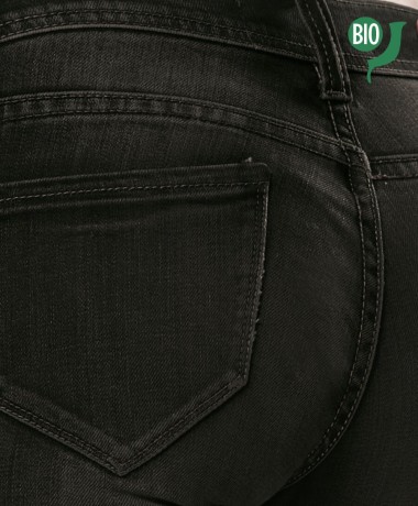 Vert jeans Modellante Skinny Fit - Nero tasche