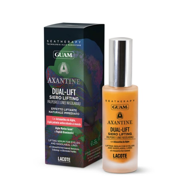 Axantine Dual-Lift Siero Lifting Palpebre e Linee Nasolabiali scatola e flacone