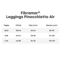 Leggings Pinocchietto Air Tabella Taglie