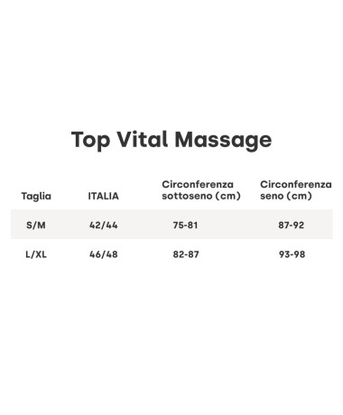 Top Vital Massage taglie