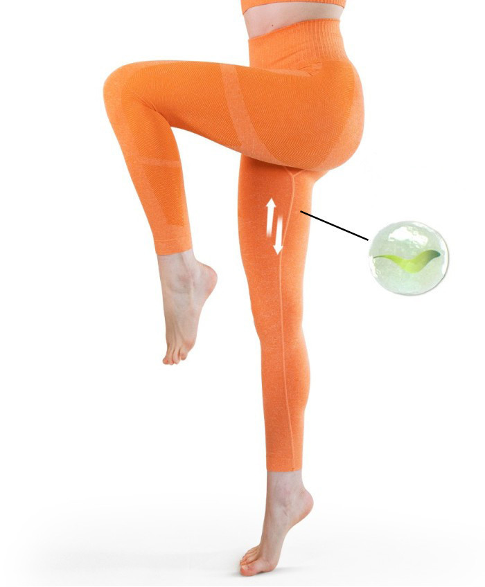 Leggings Power Fit Arancione | Guam | Ideale per lo sport