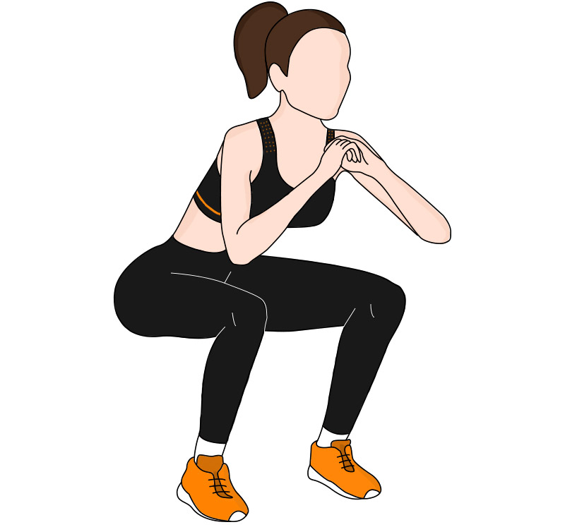 esercizio anticellulite squat